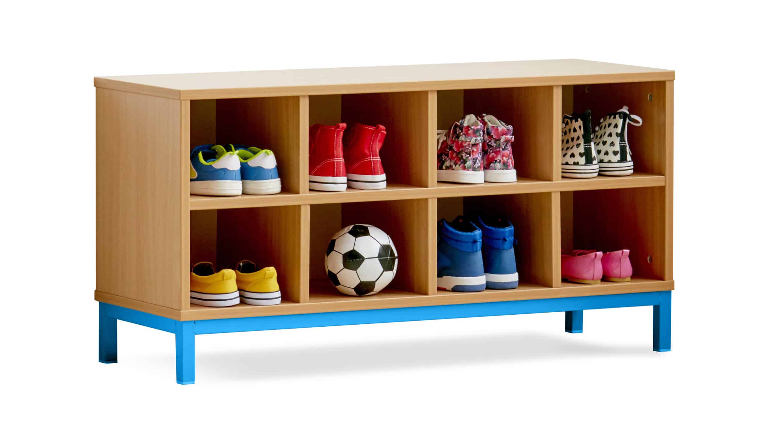 Cloakroom Bench With Open Compartments