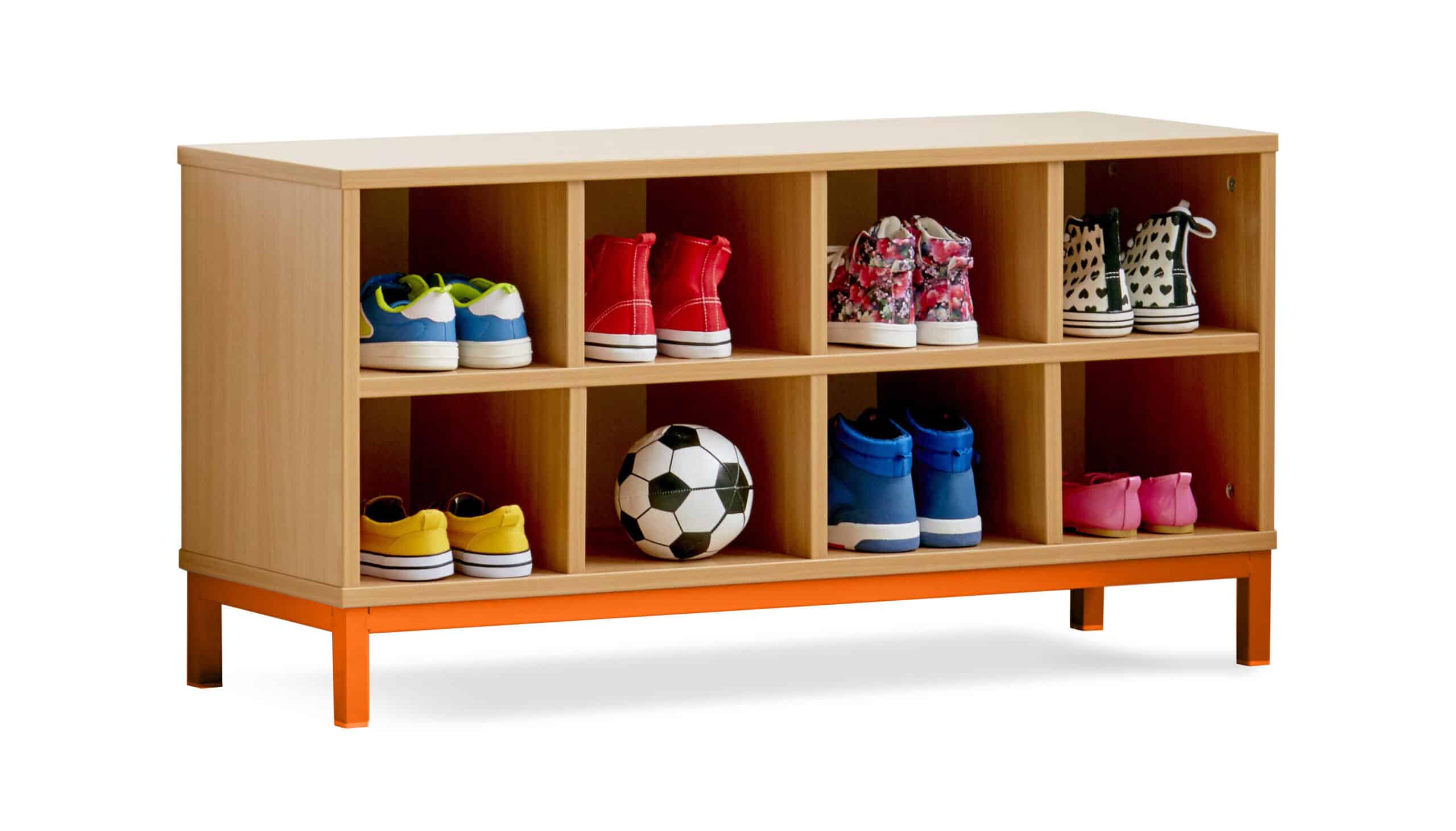 Cloakroom Bench With Open Compartments