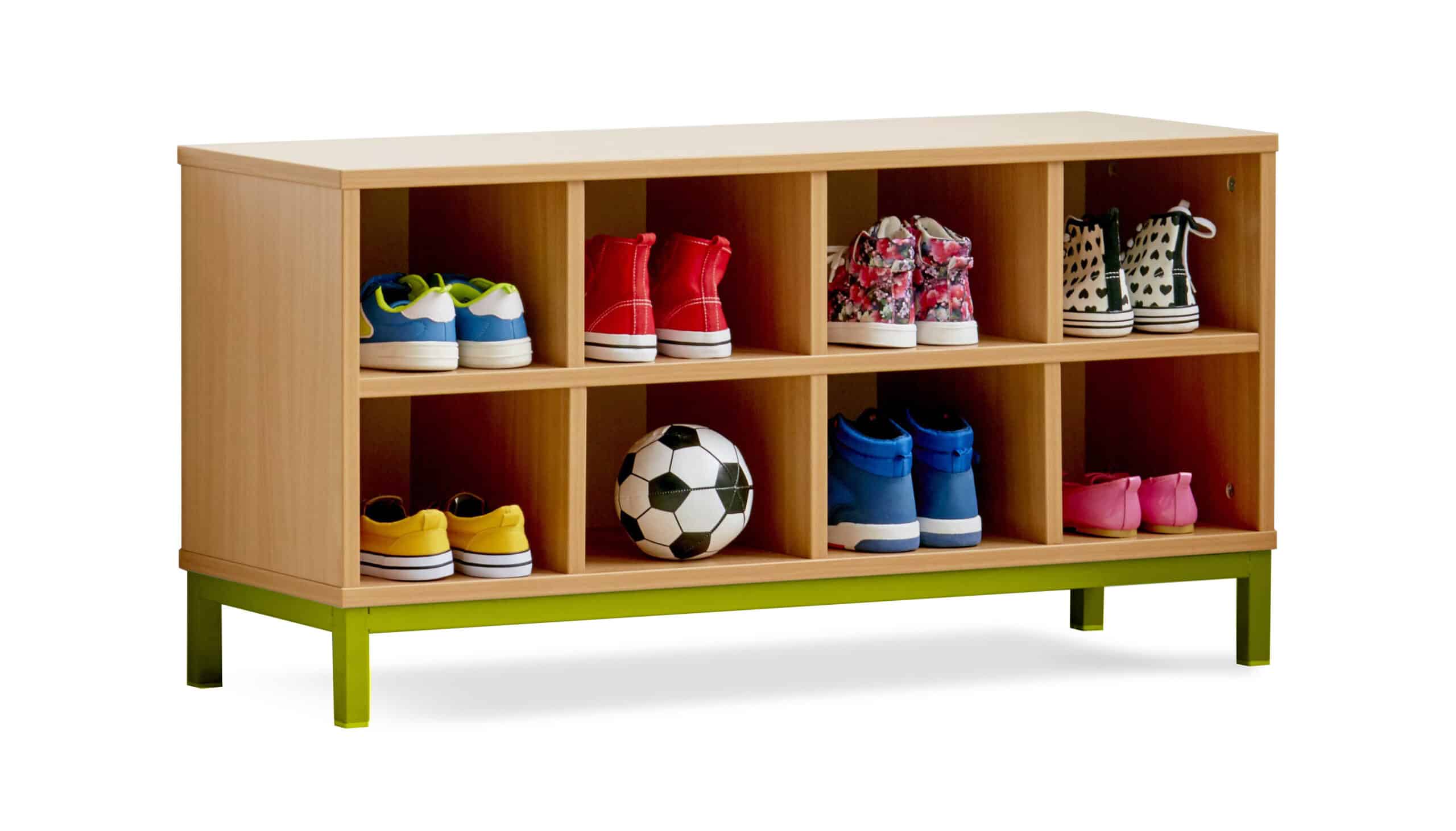 Cloakroom Bench With Open Compartments