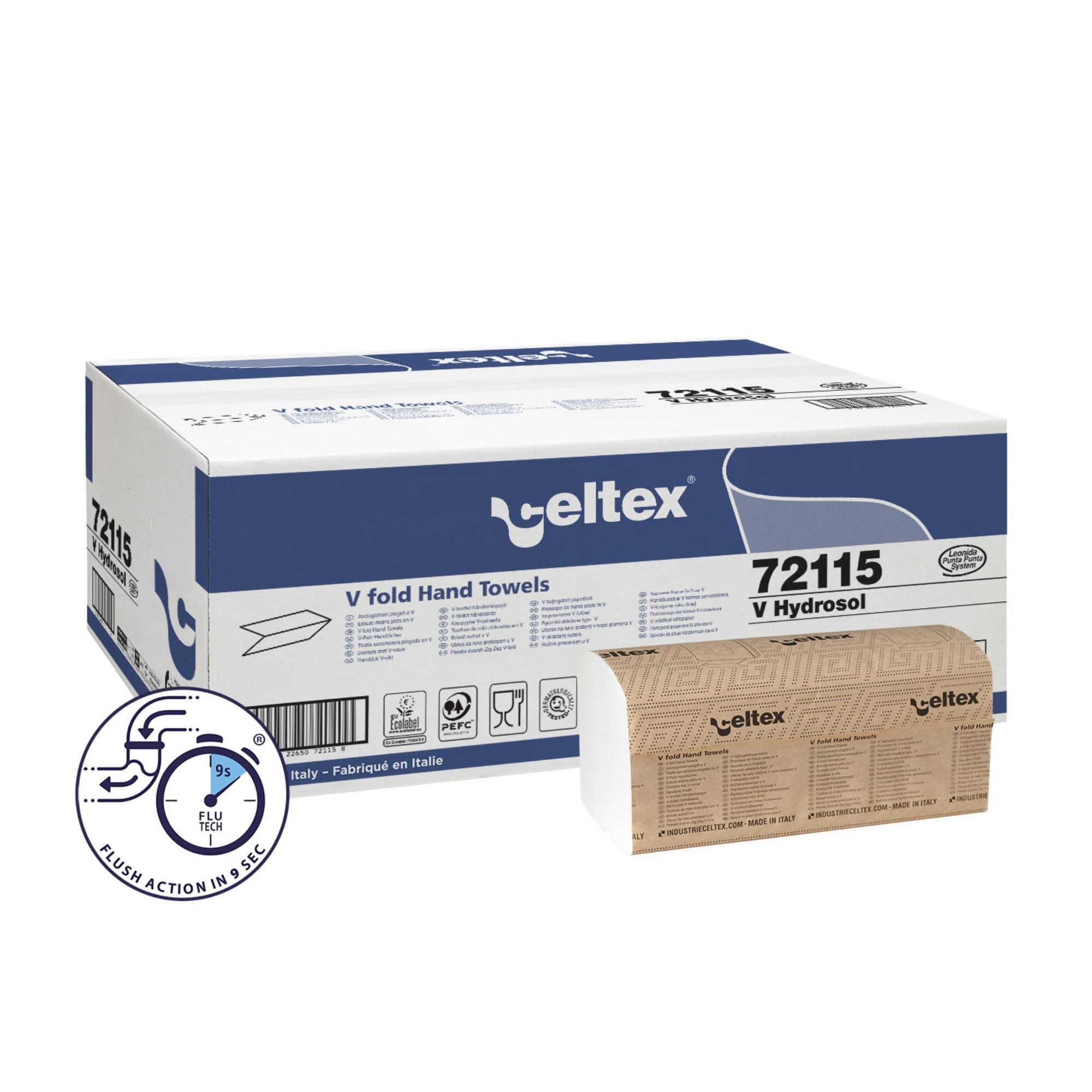 Celtex Hydrosol Water-Soluble Hand Towels 3-Ply White – Pk2550