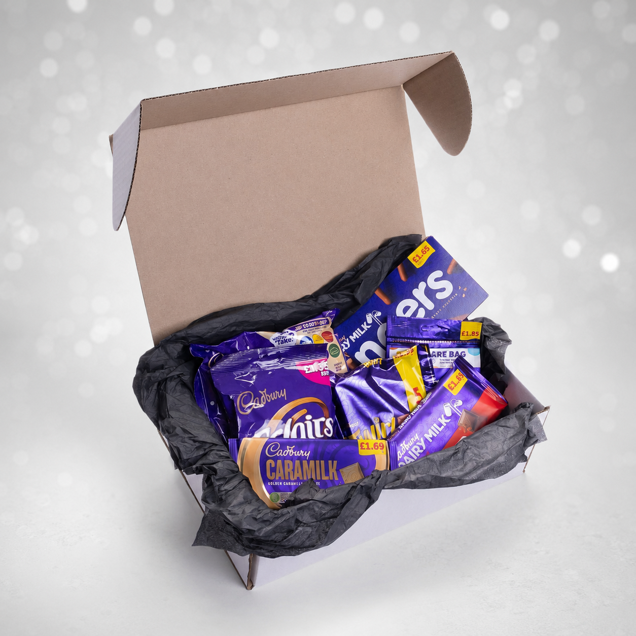 Free Silver Chocolate Hamper