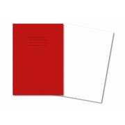 Classic Exercise Books A4 64 Page Blank Red - Pk50