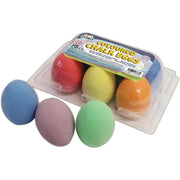 Coloured Chalk Eggs - Pk6