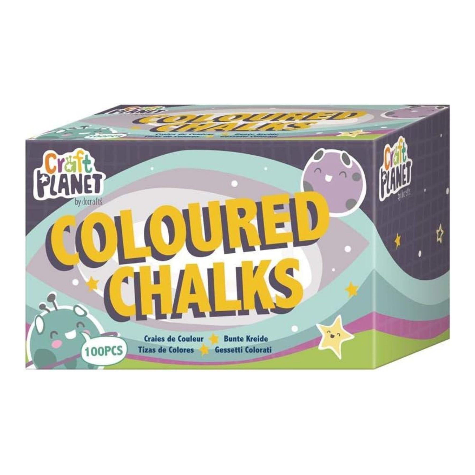 White/Coloured Chalk - Pk 100
