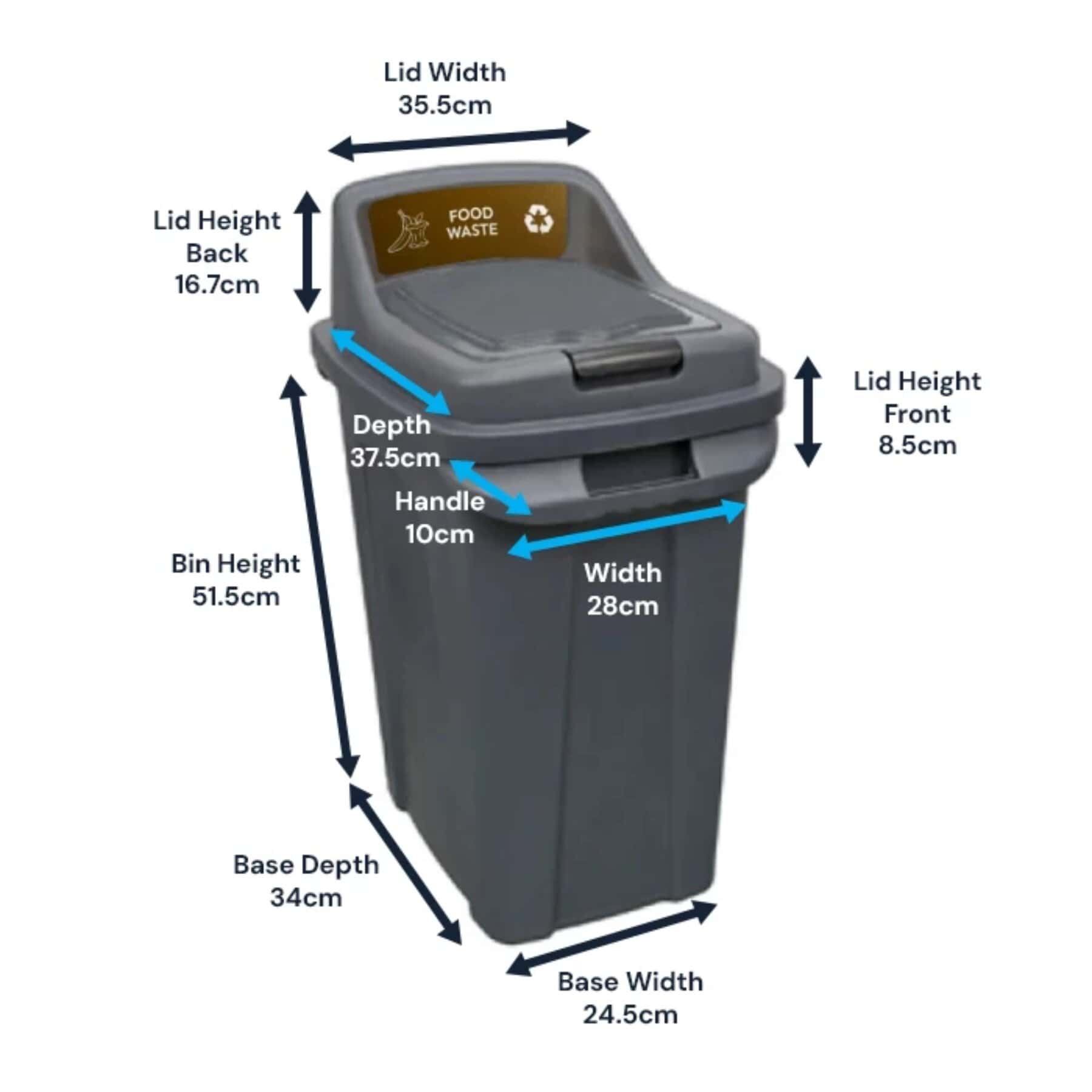 Contract Indoor Waste Recycling Bin 70L