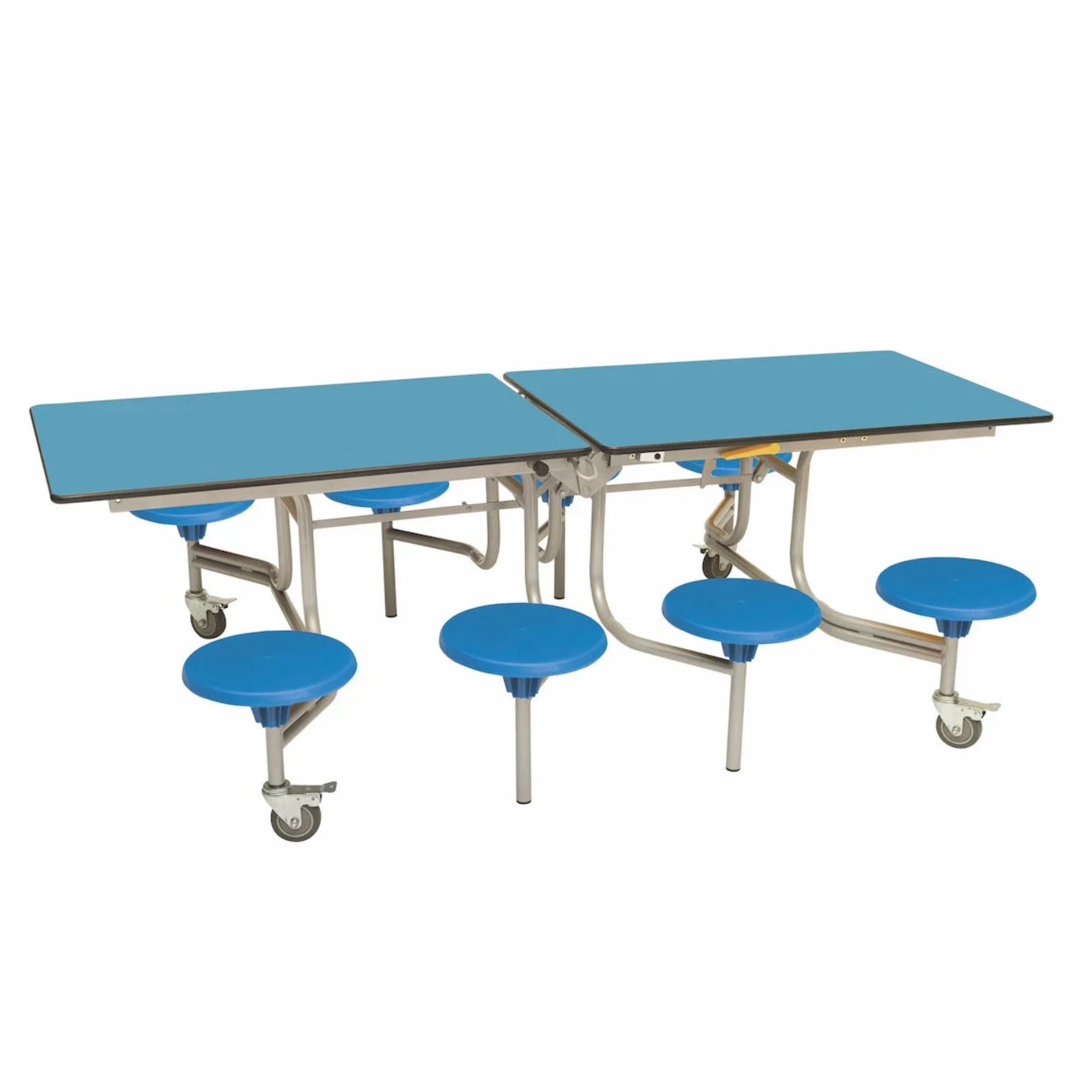 Rectangular Mobile Folding Stool Table