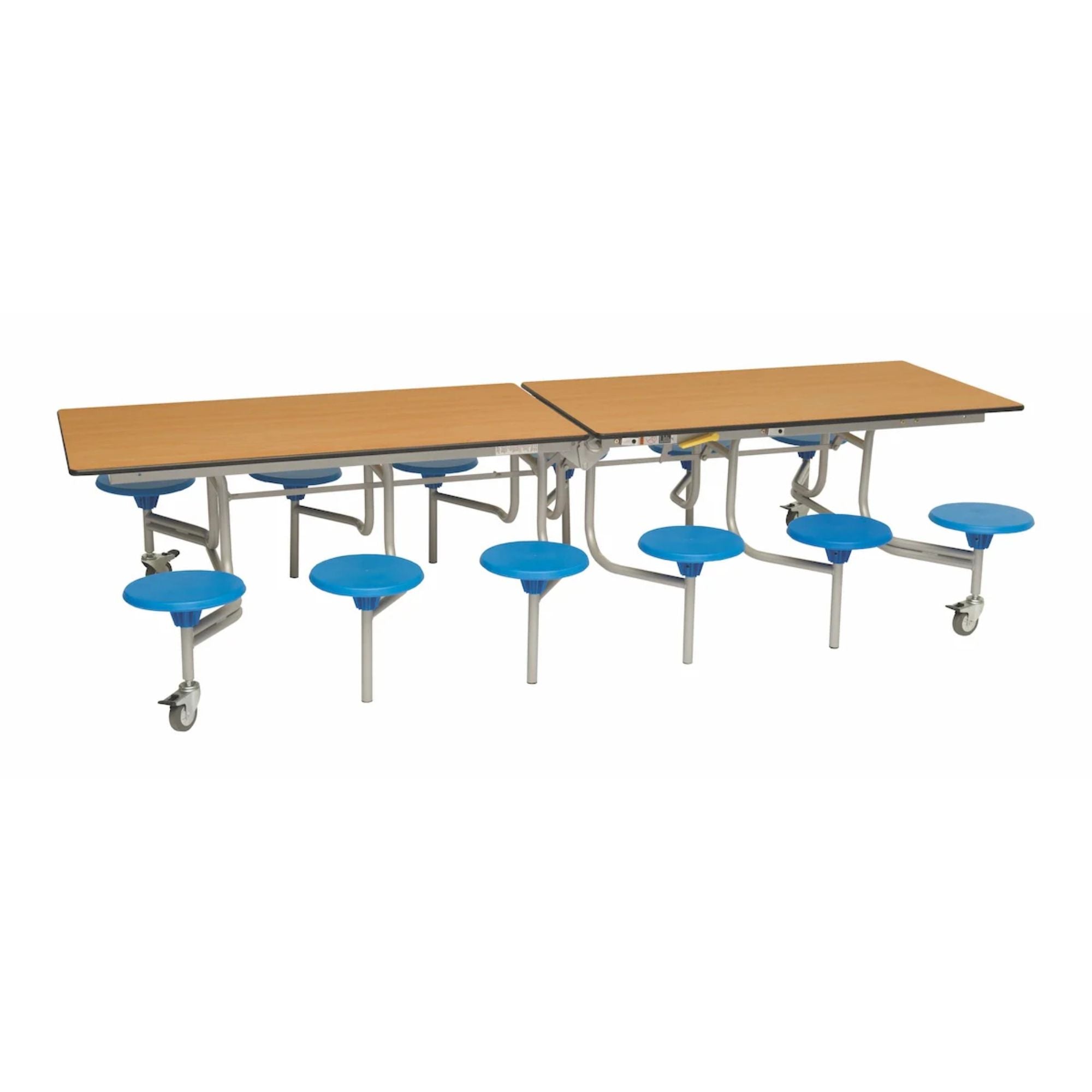 Rectangular Mobile Folding Stool Table