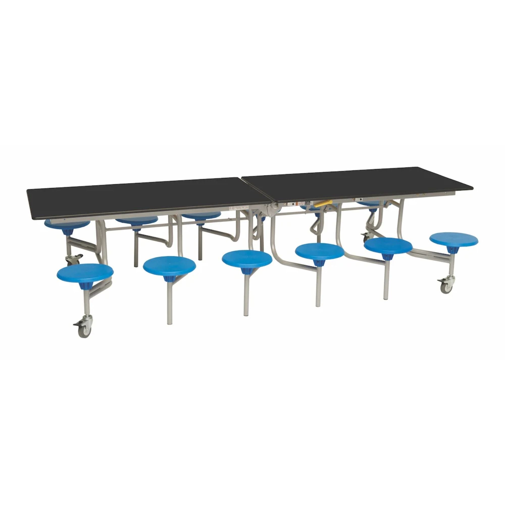Rectangular Mobile Folding Stool Table