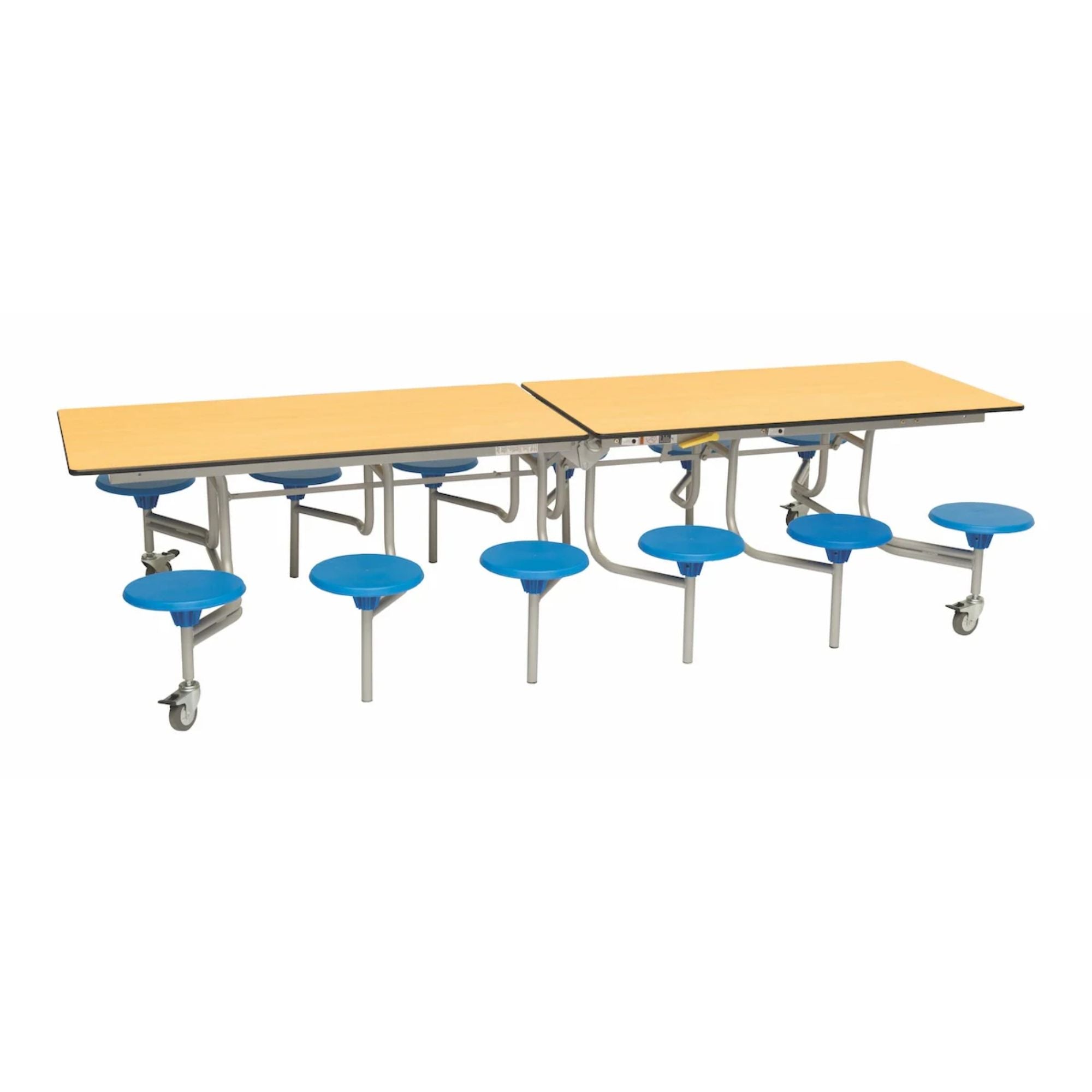 Rectangular Mobile Folding Stool Table