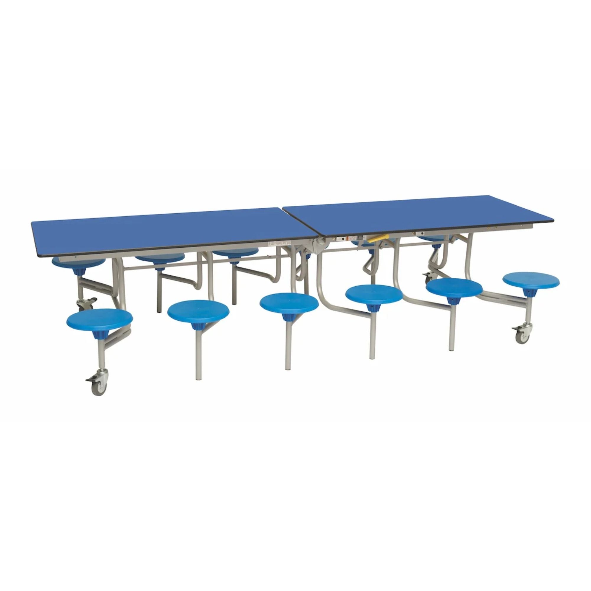 Rectangular Mobile Folding Stool Table