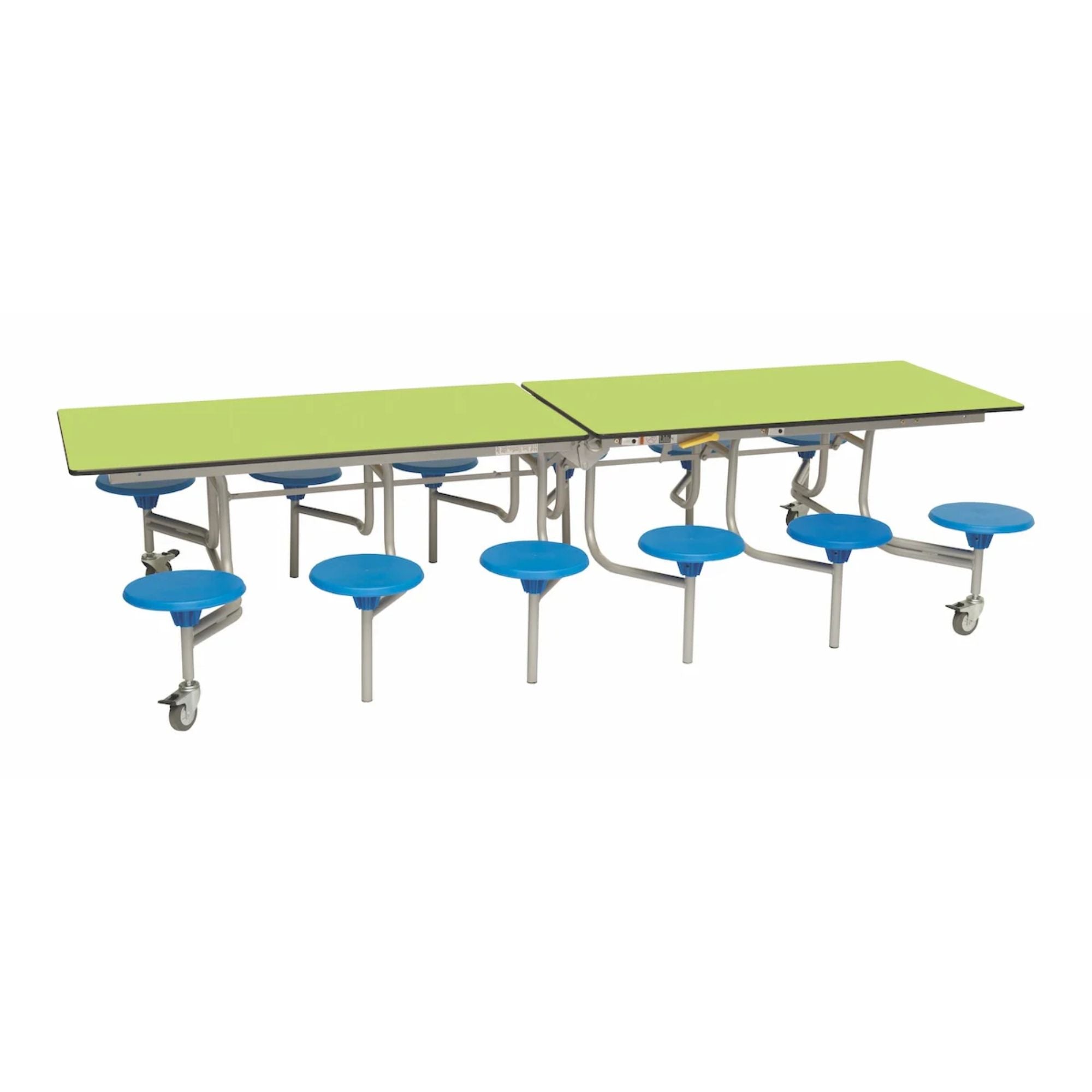 Rectangular Mobile Folding Stool Table