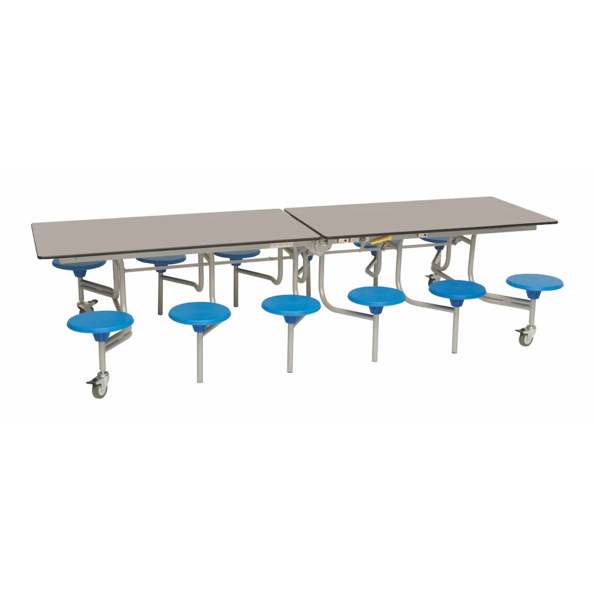 Rectangular Mobile Folding Stool Table