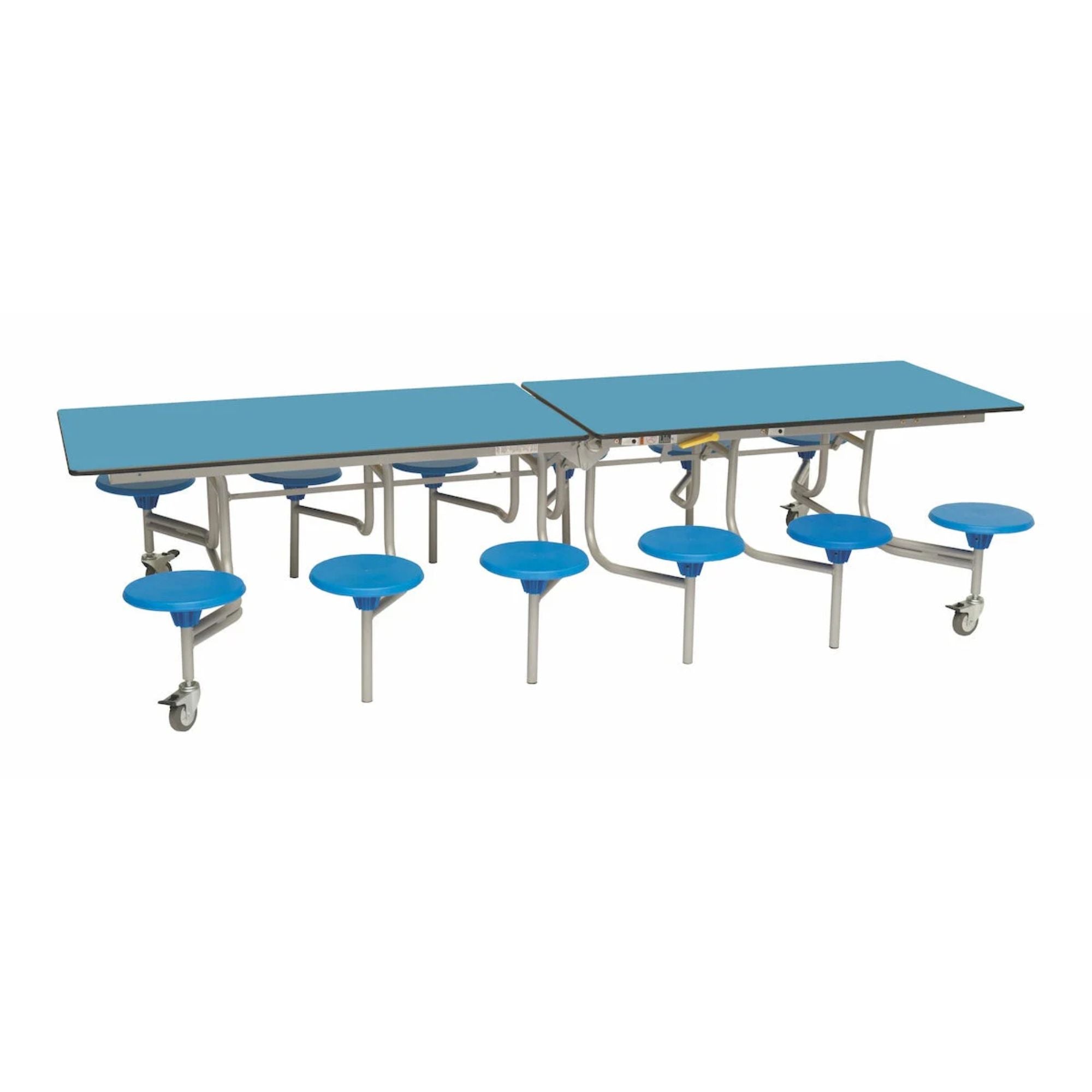 Rectangular Mobile Folding Stool Table