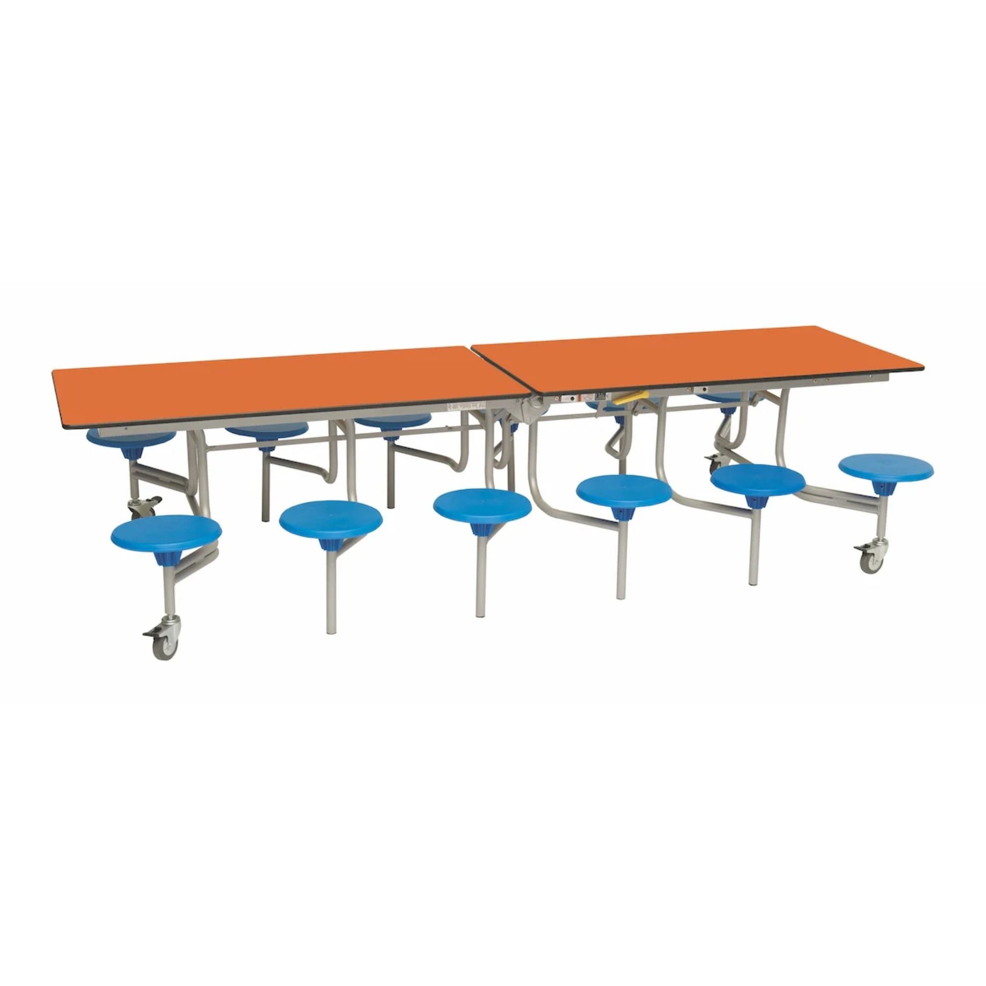 Rectangular Mobile Folding Stool Table