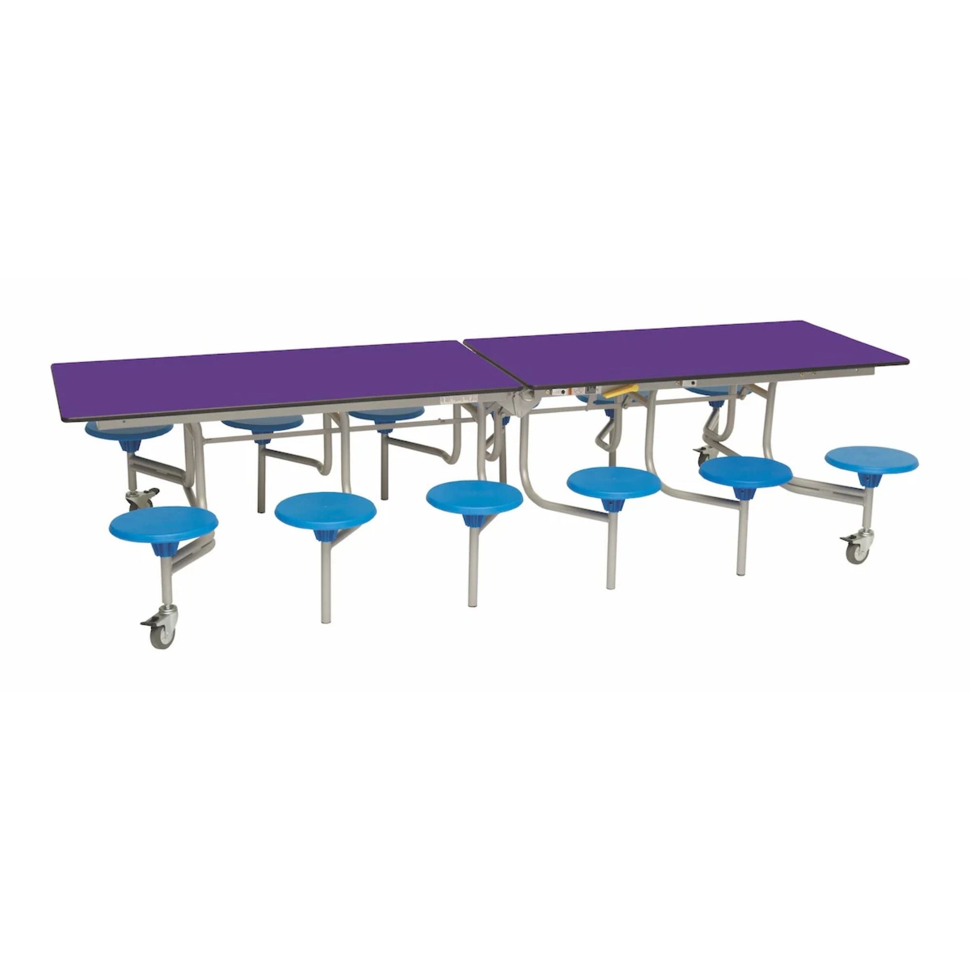 Rectangular Mobile Folding Stool Table