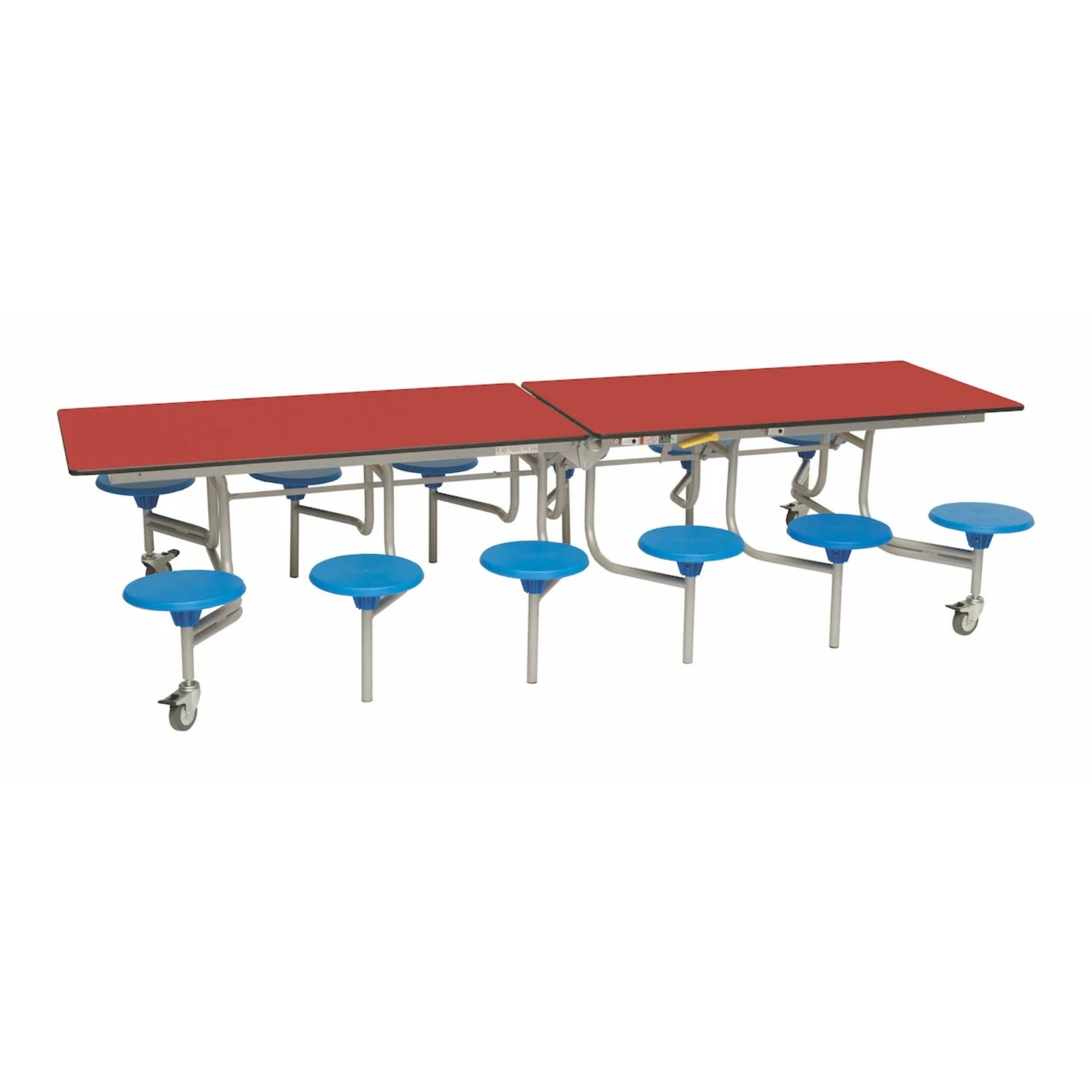 Rectangular Mobile Folding Stool Table
