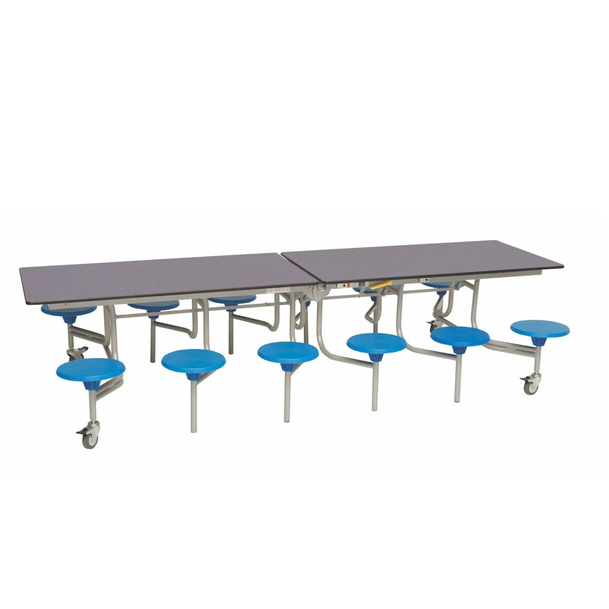 Rectangular Mobile Folding Stool Table