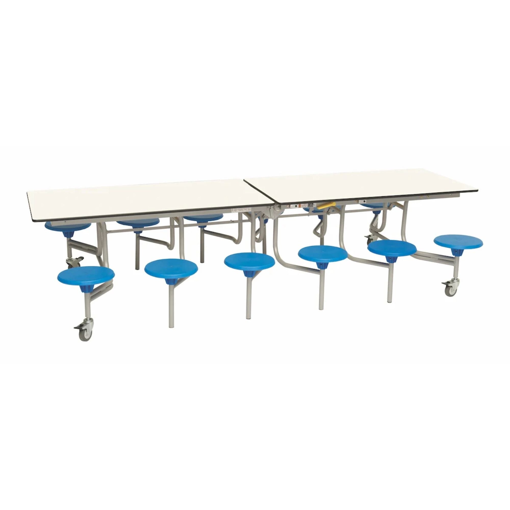 Rectangular Mobile Folding Stool Table