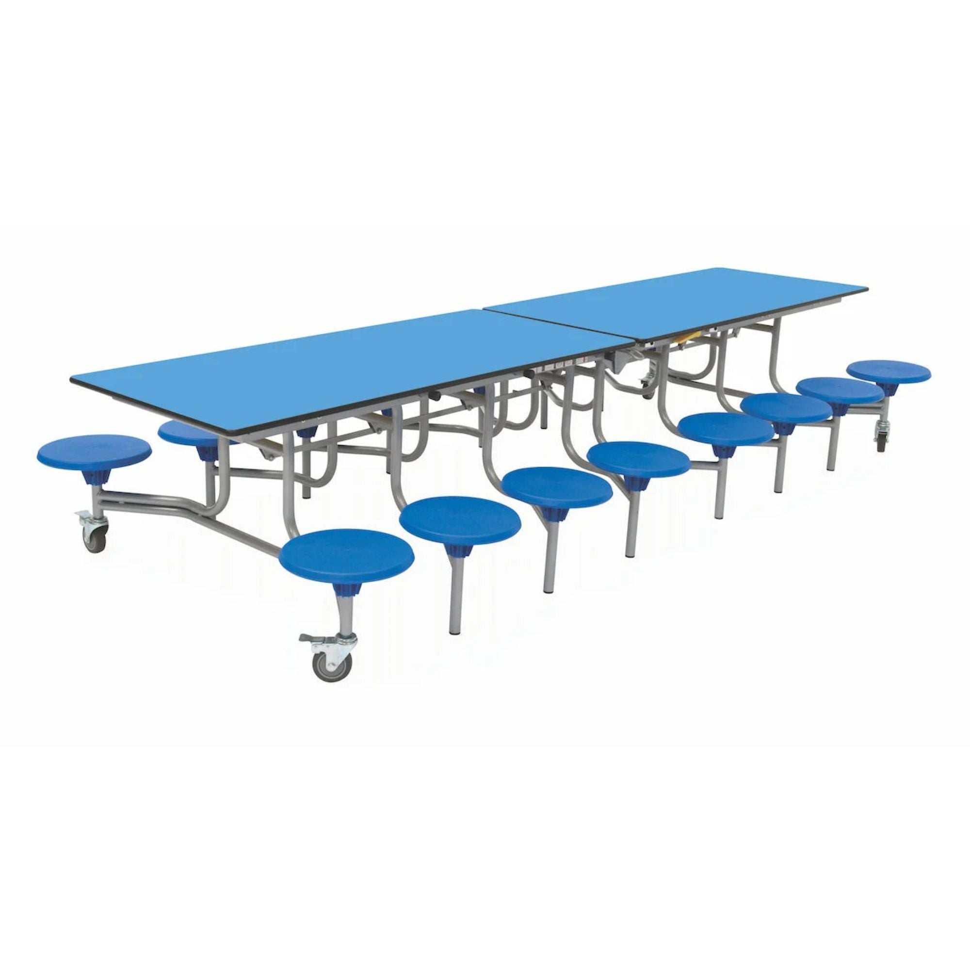 Rectangular Mobile Folding Stool Table