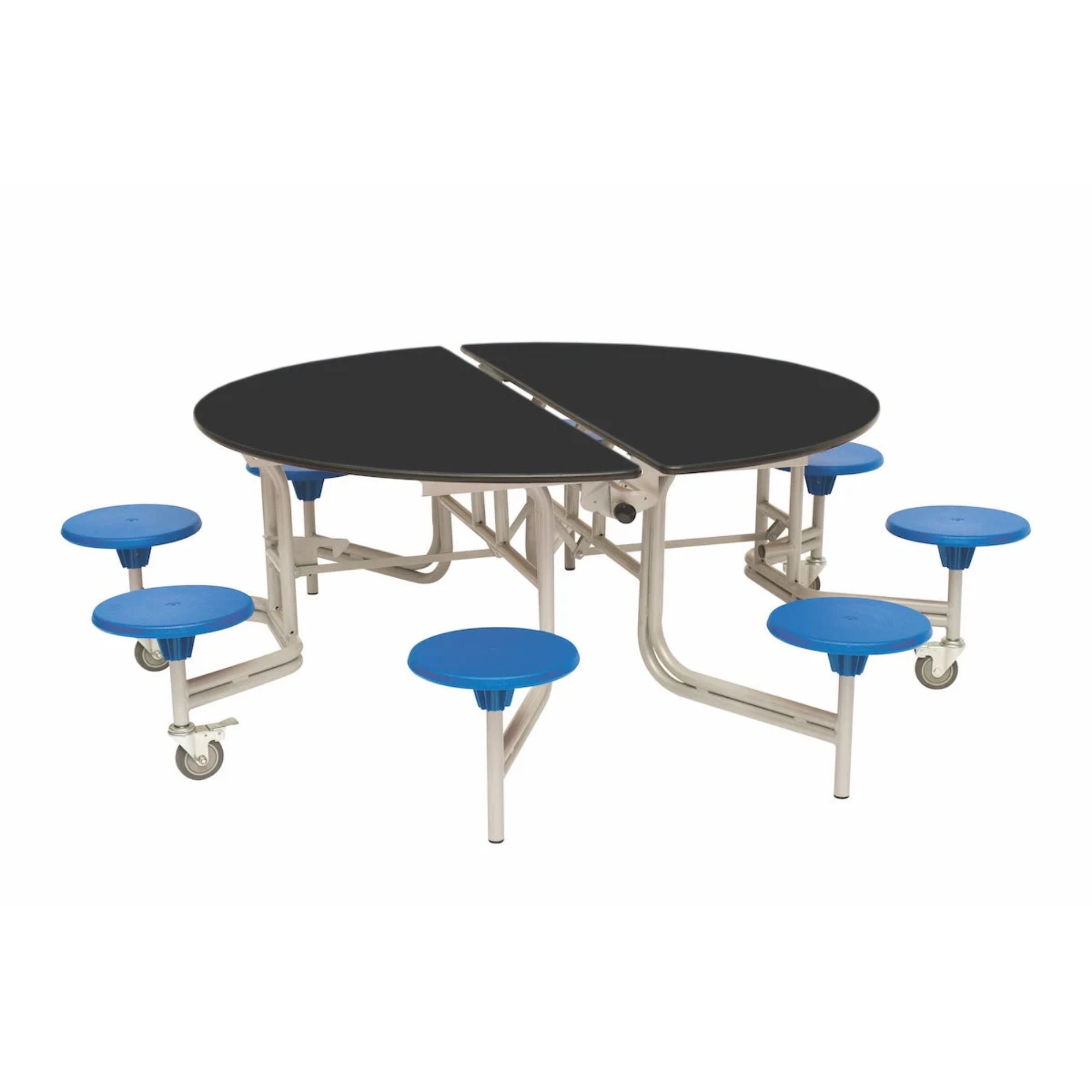 Shaped Mobile Folding Stool Table