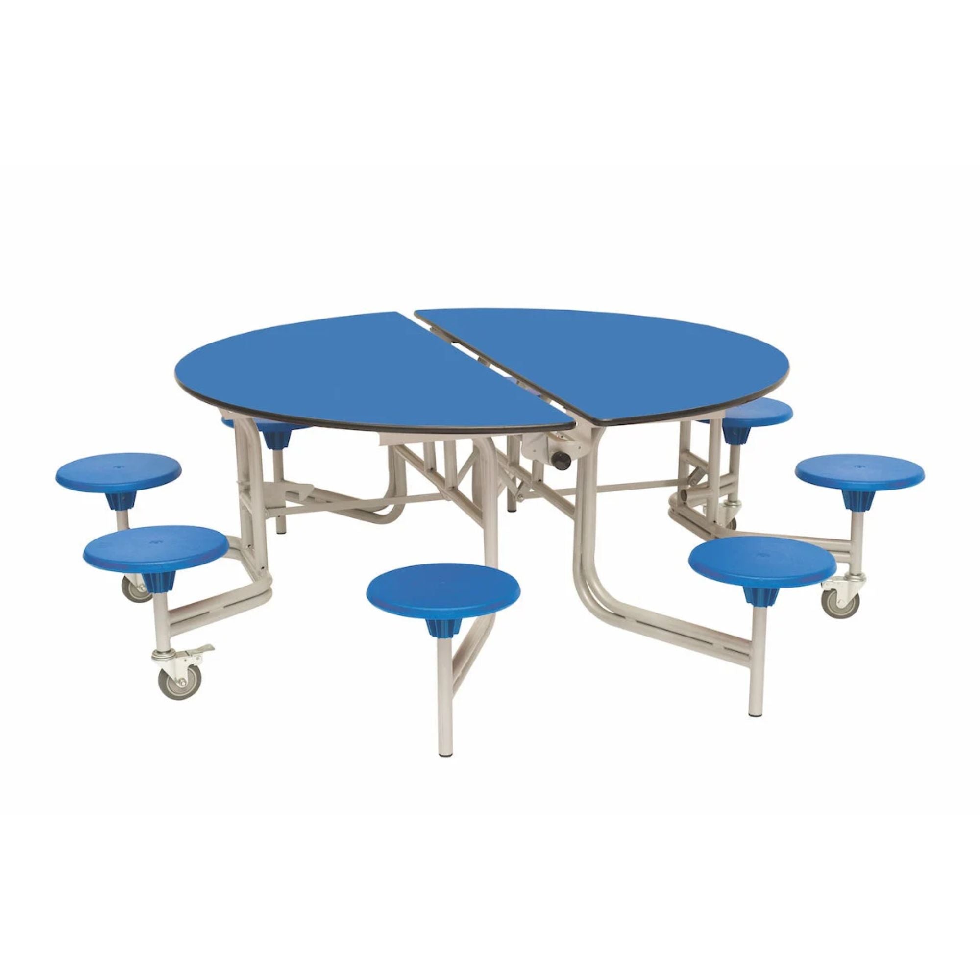 Shaped Mobile Folding Stool Table