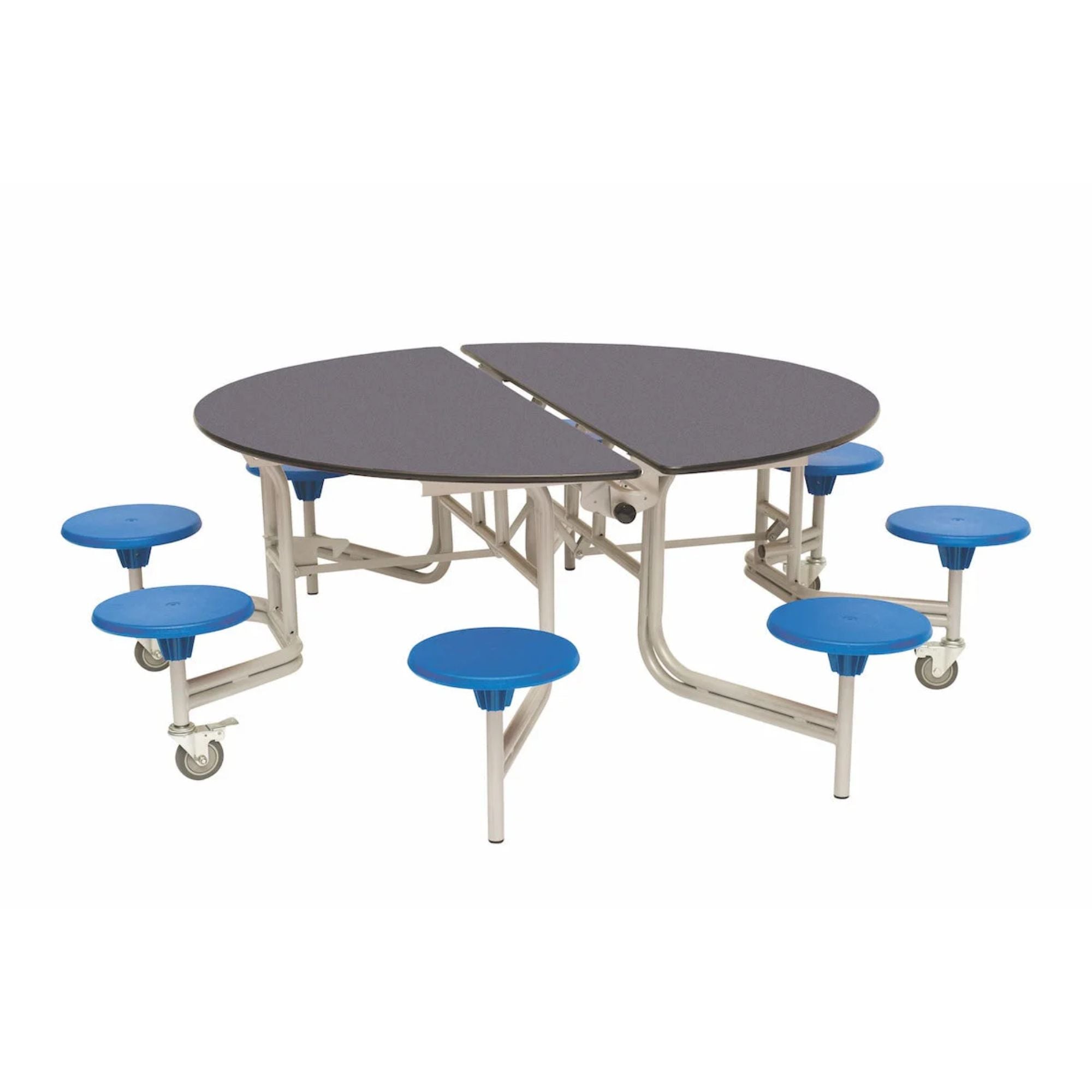 Shaped Mobile Folding Stool Table
