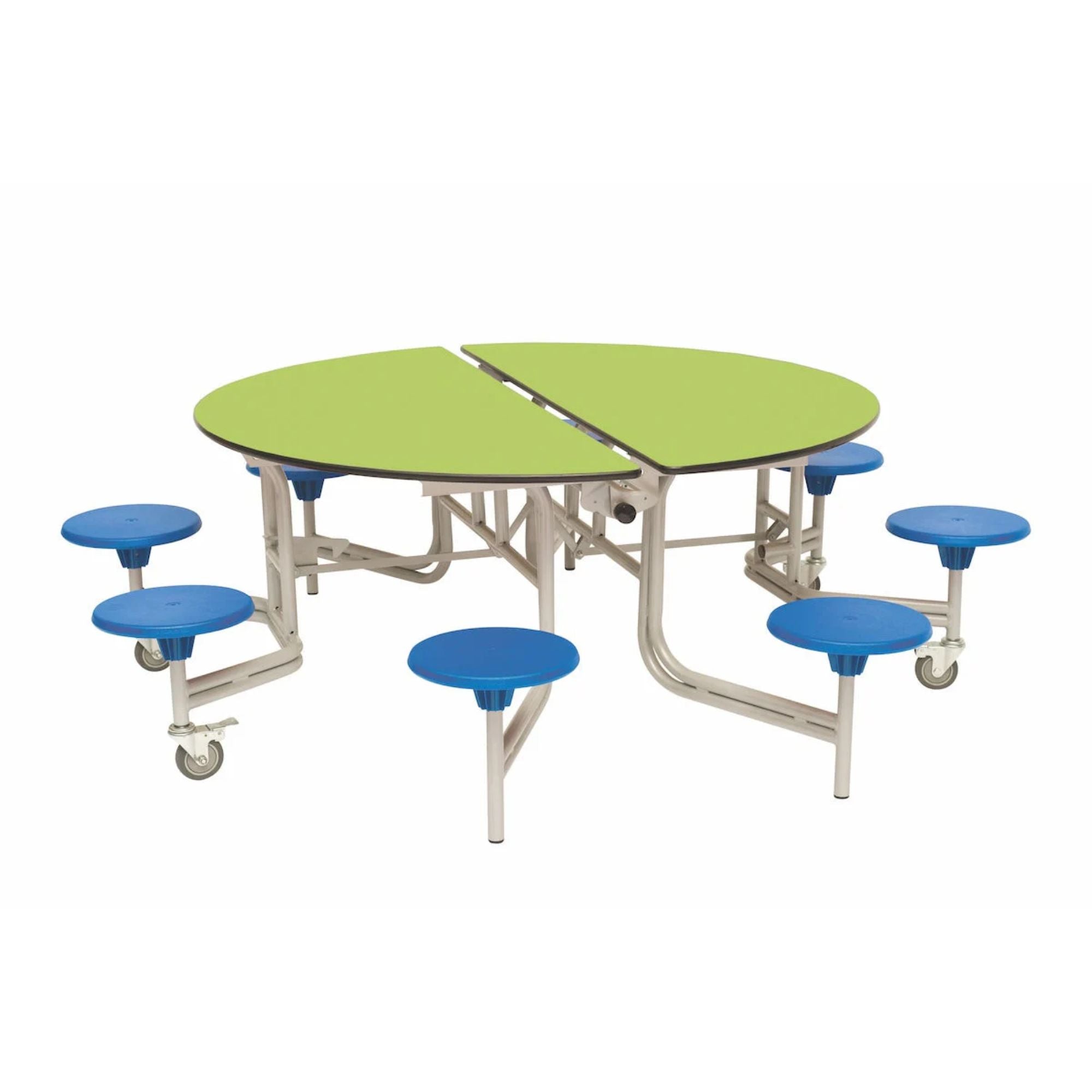 Shaped Mobile Folding Stool Table