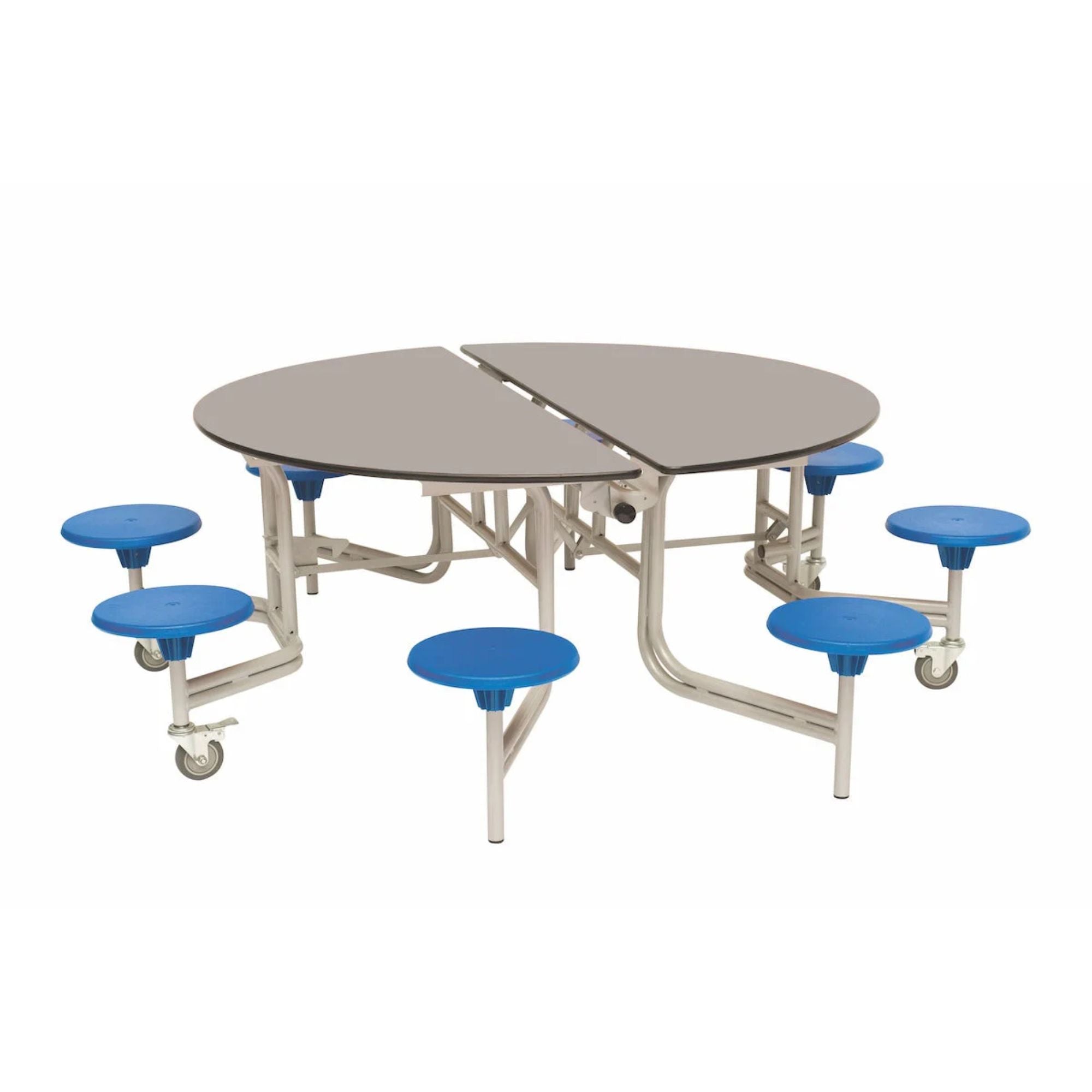 Shaped Mobile Folding Stool Table