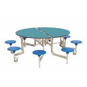 Shaped Mobile Folding Stool Table