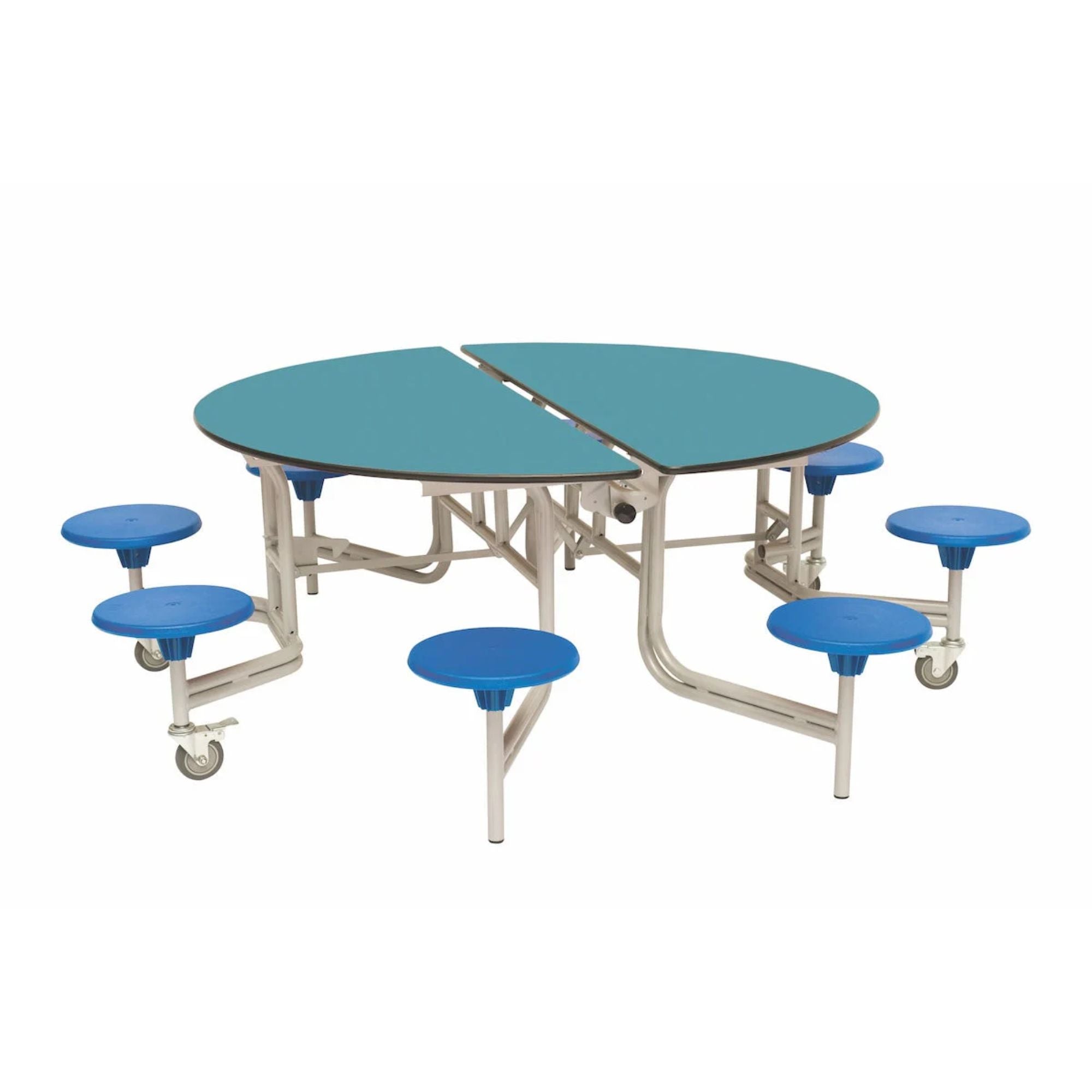 Shaped Mobile Folding Stool Table