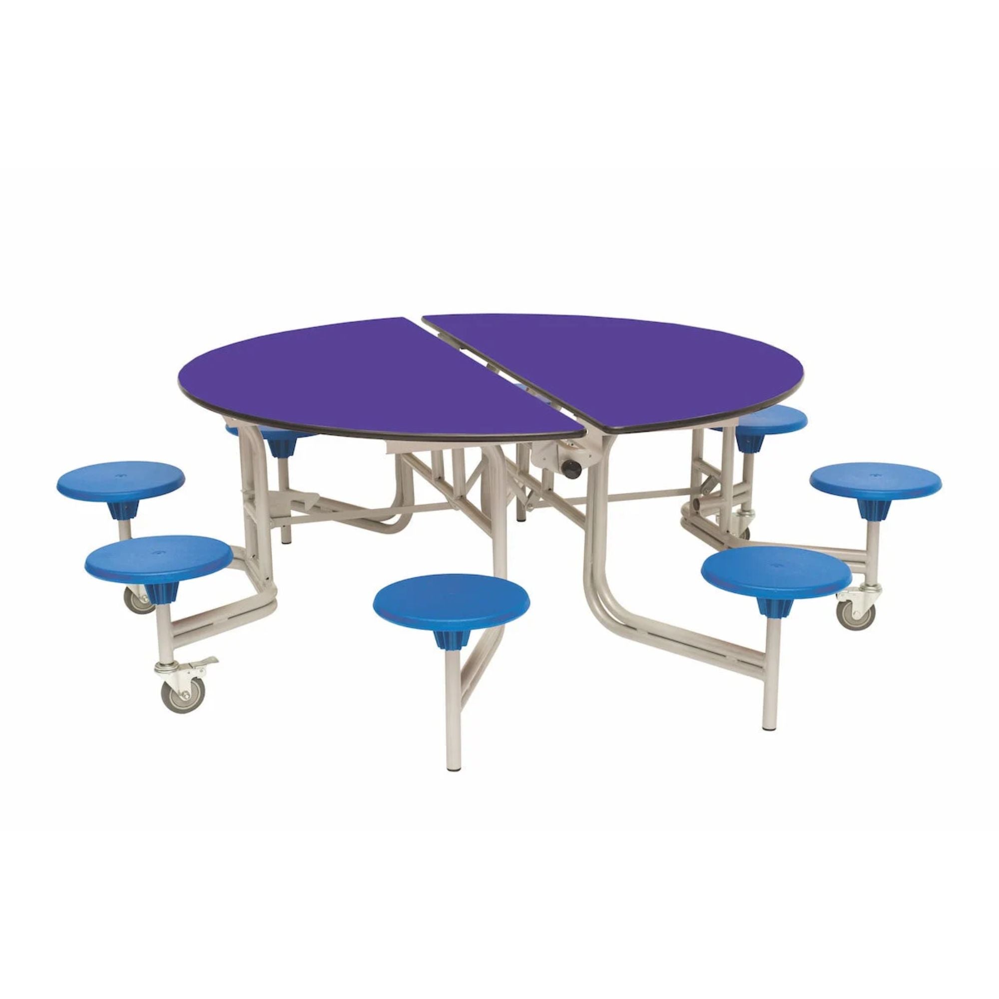 Shaped Mobile Folding Stool Table