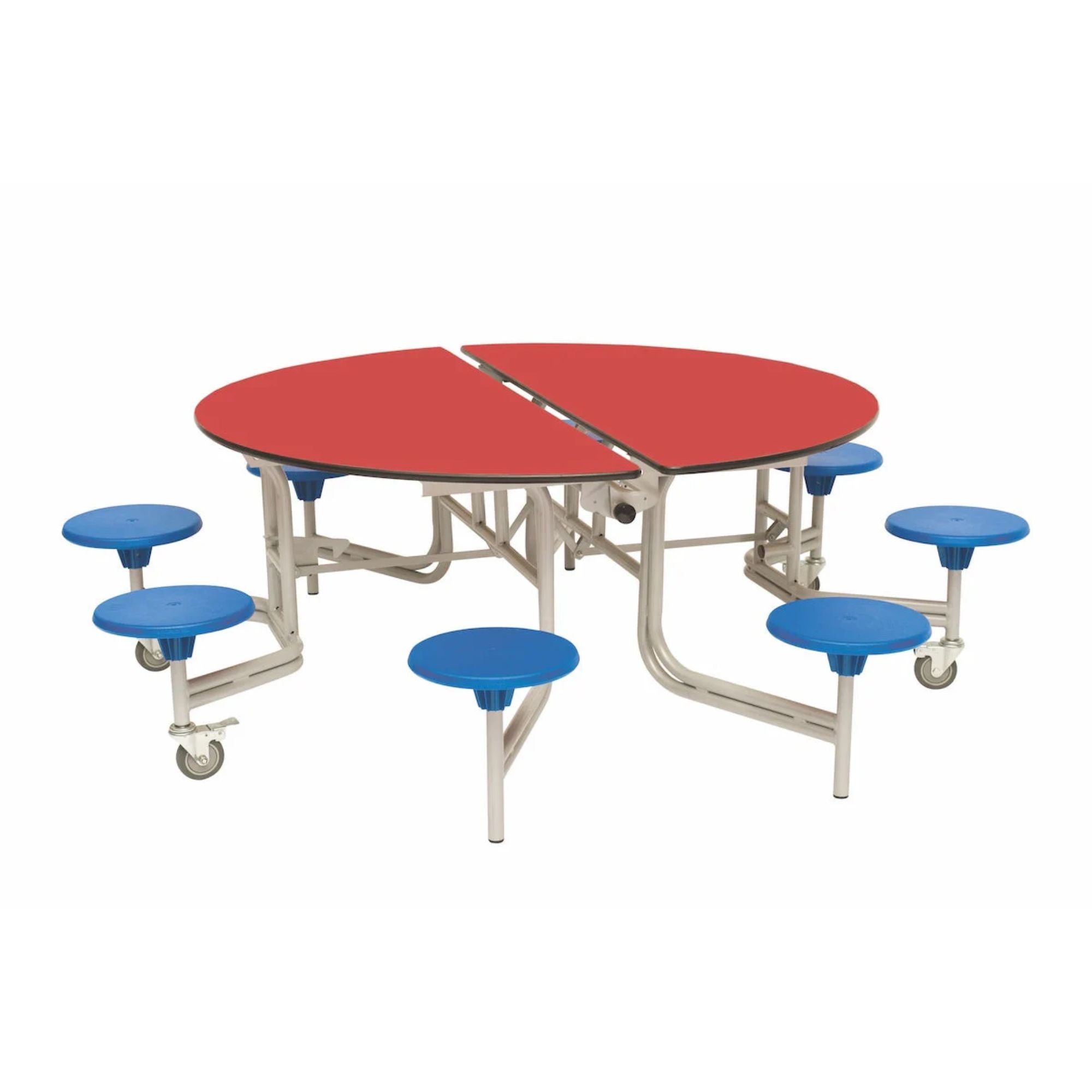Shaped Mobile Folding Stool Table