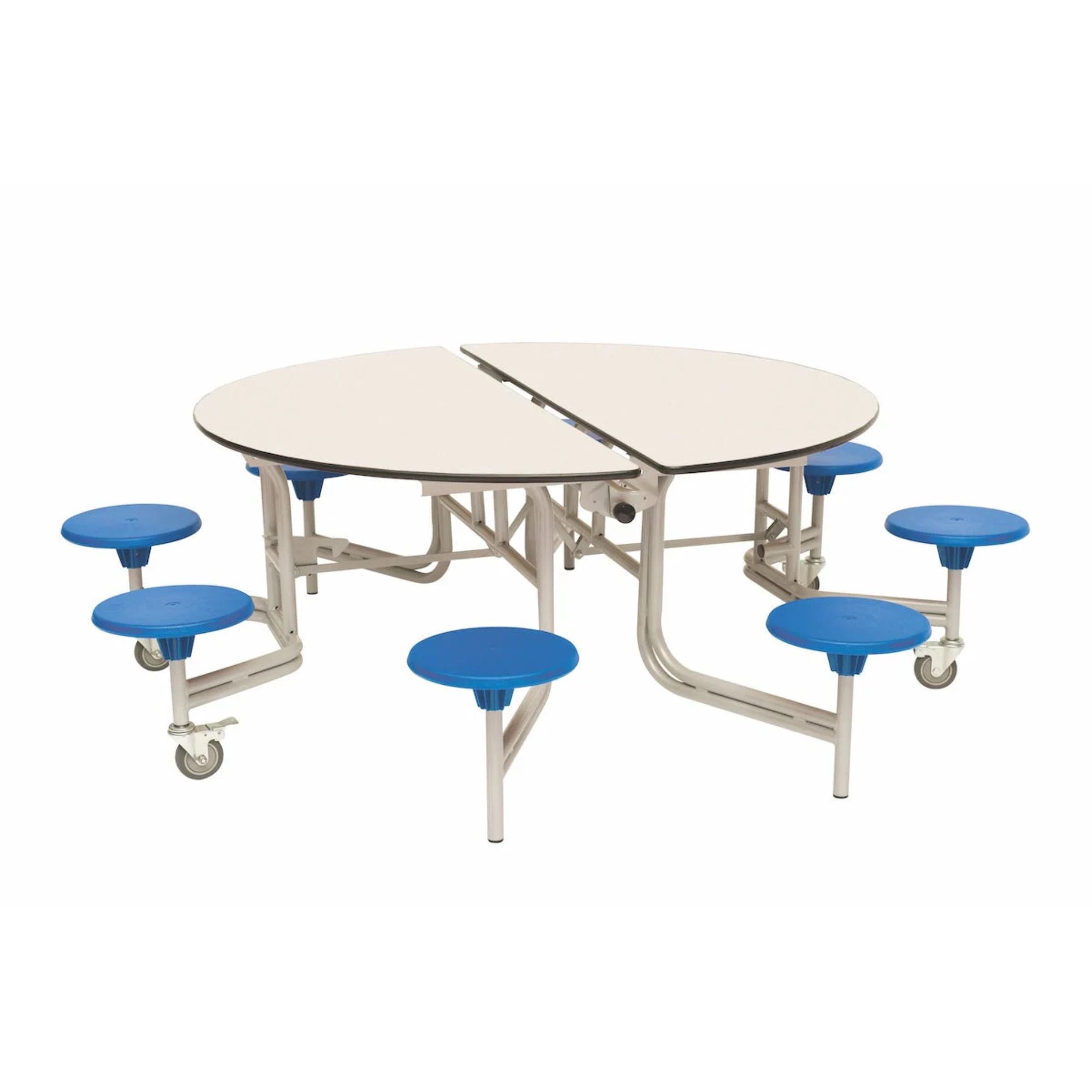 Shaped Mobile Folding Stool Table
