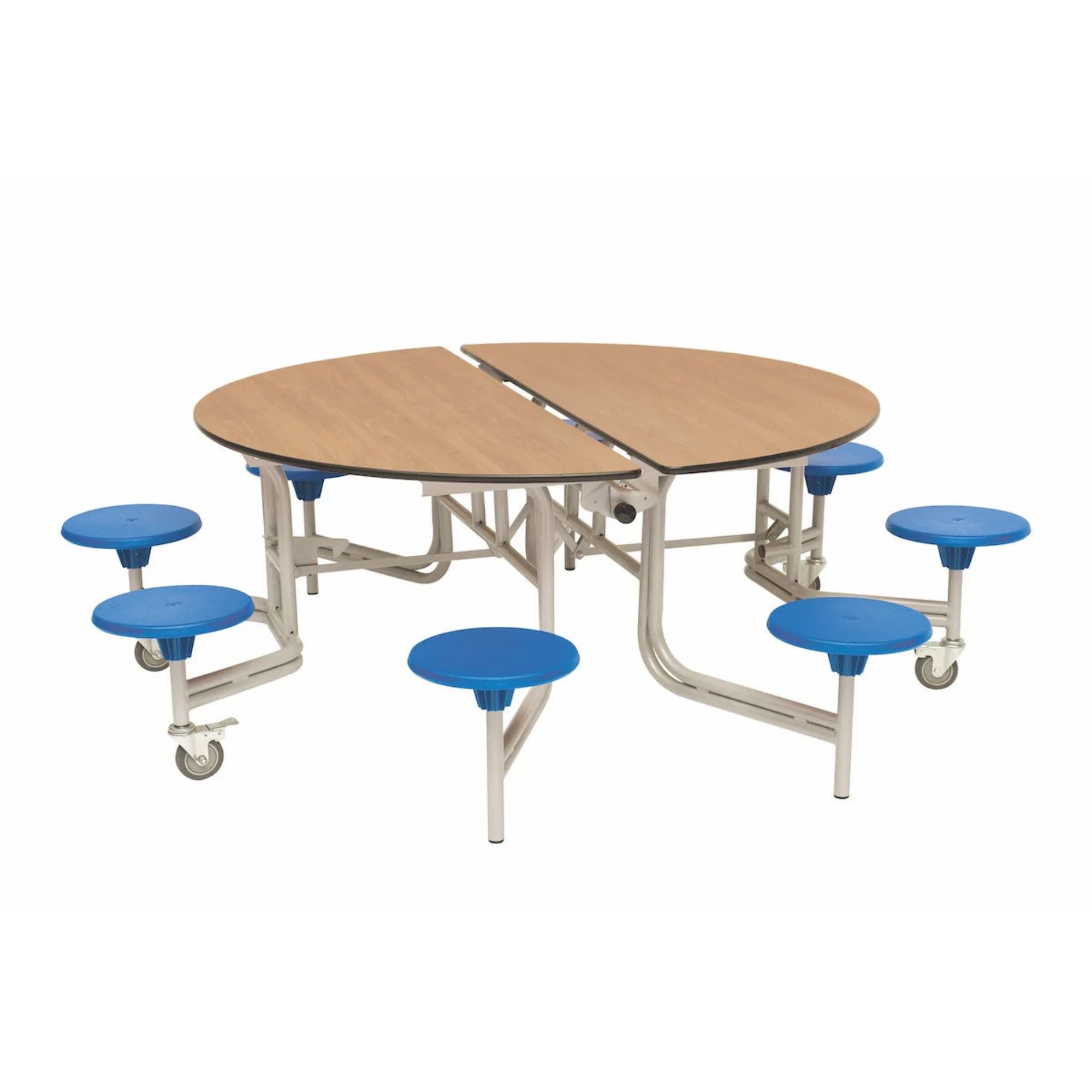 Shaped Mobile Folding Stool Table