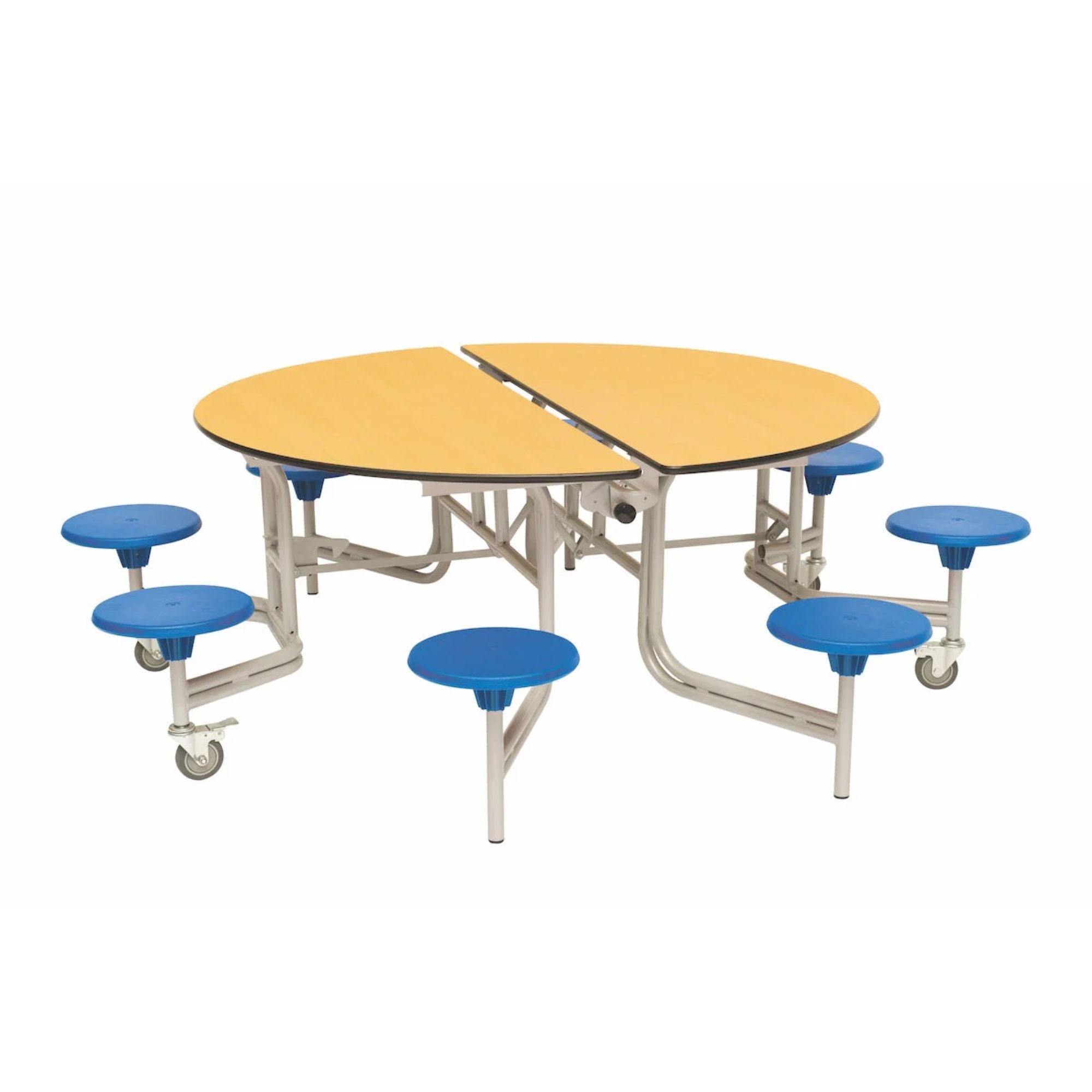 Shaped Mobile Folding Stool Table