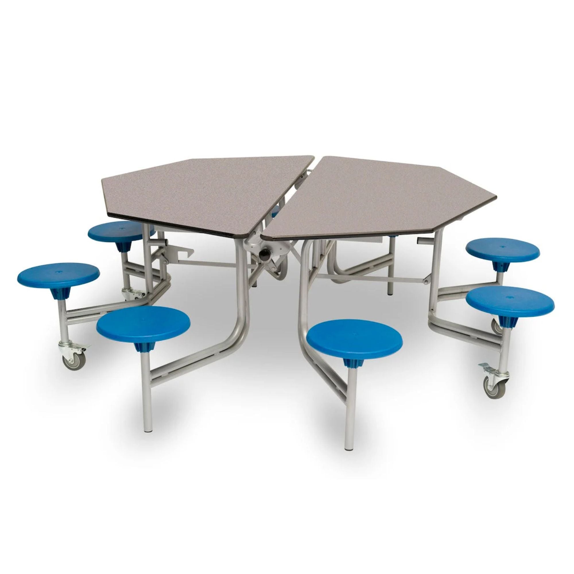 Shaped Mobile Folding Stool Table