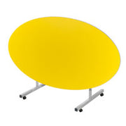 PU Edge Oval Tilt Top Table