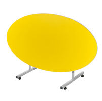 PU Edge Oval Tilt Top Table