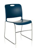 Maestro Skid Base Chair With Chrome Frame