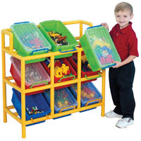 9 Bin Tilt Storage Unit