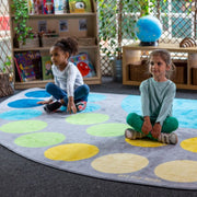 Large Semi Circle Placement Carpet 4x2m