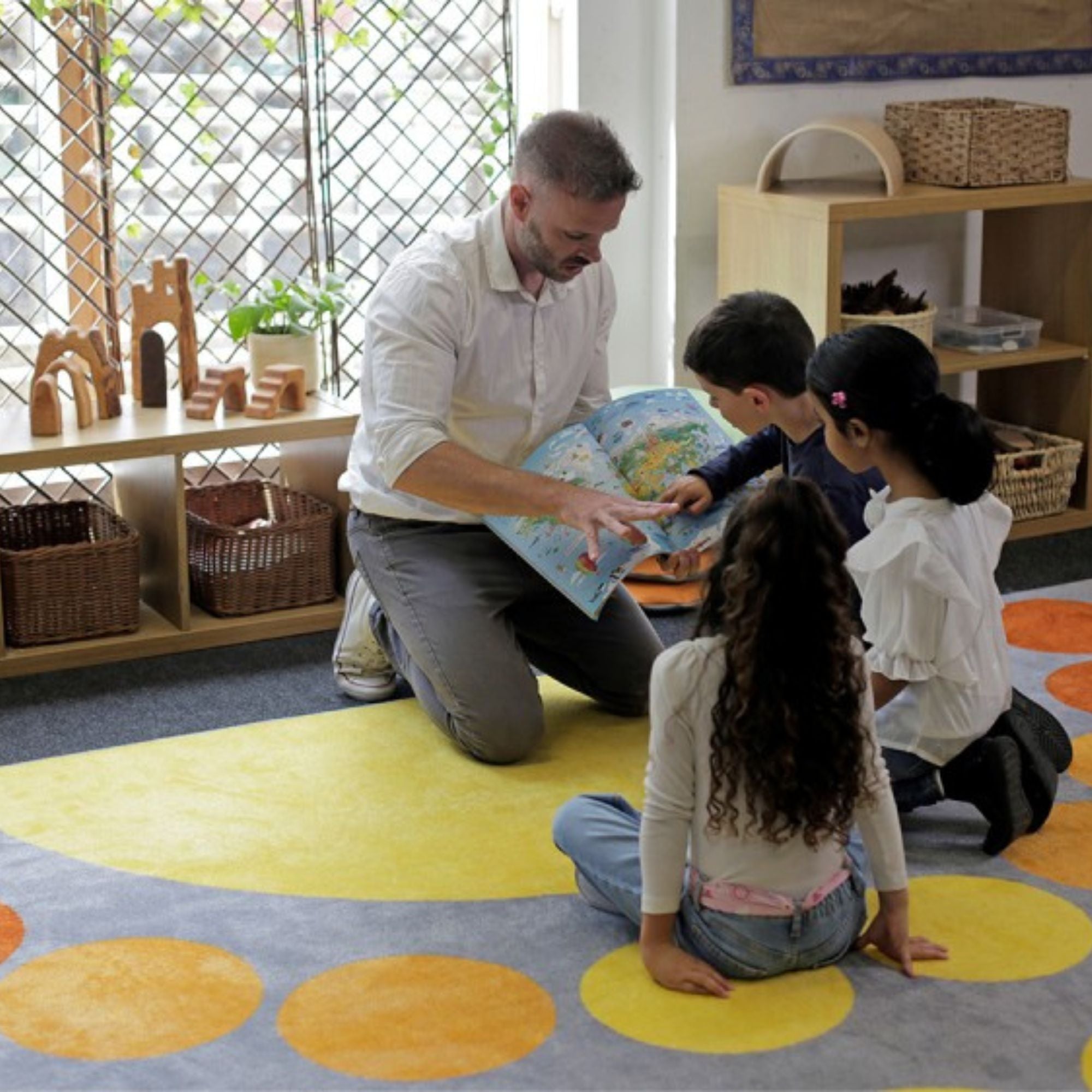 Large Semi Circle Placement Carpet 4x2m