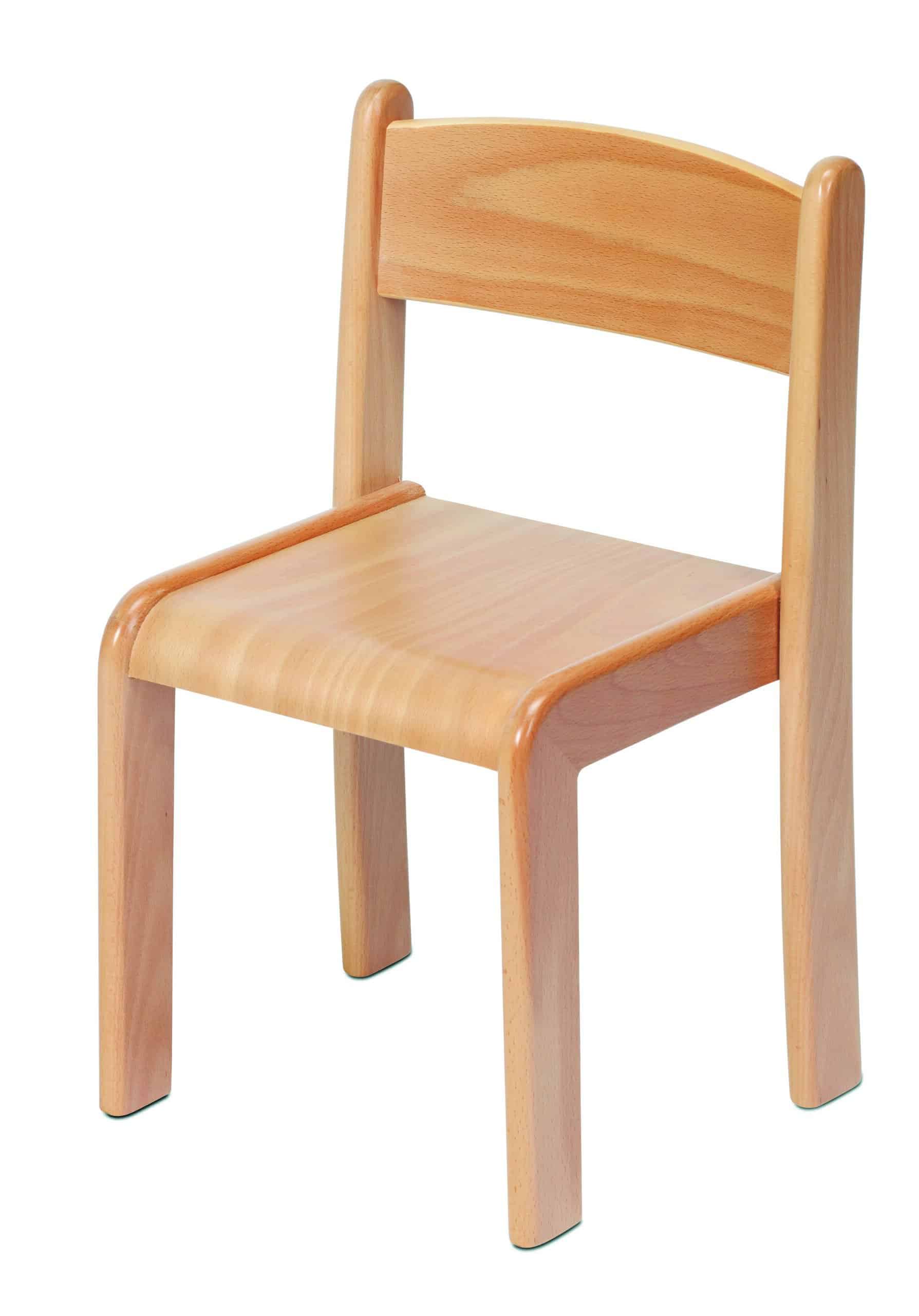 Beech Stacking Chairs Pk4