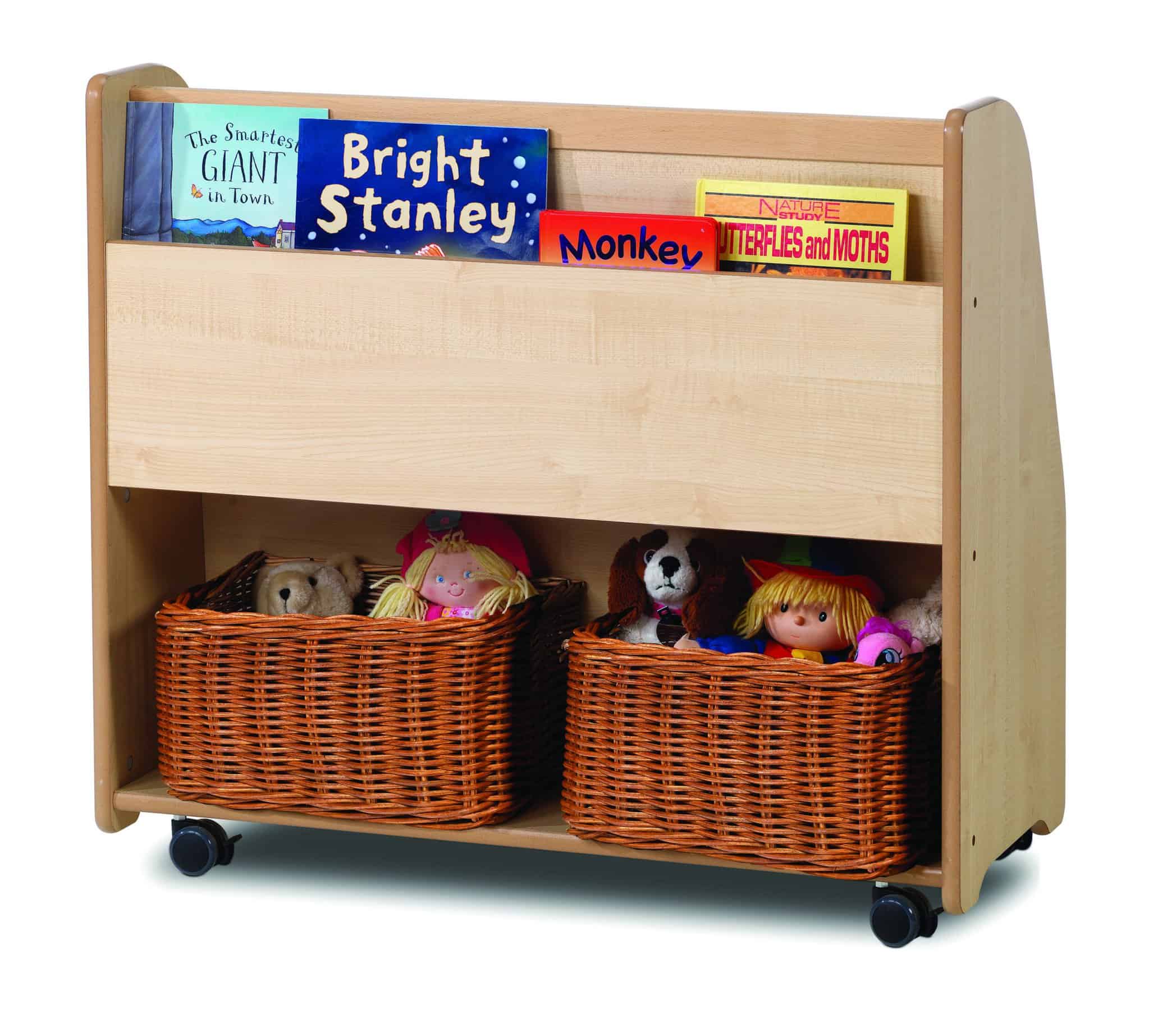 Mobile Tall Book Display Unit