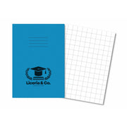 Classic Overprinted Exercise Books A4 64 Pages 20mm Squares Light Blue - Pk50