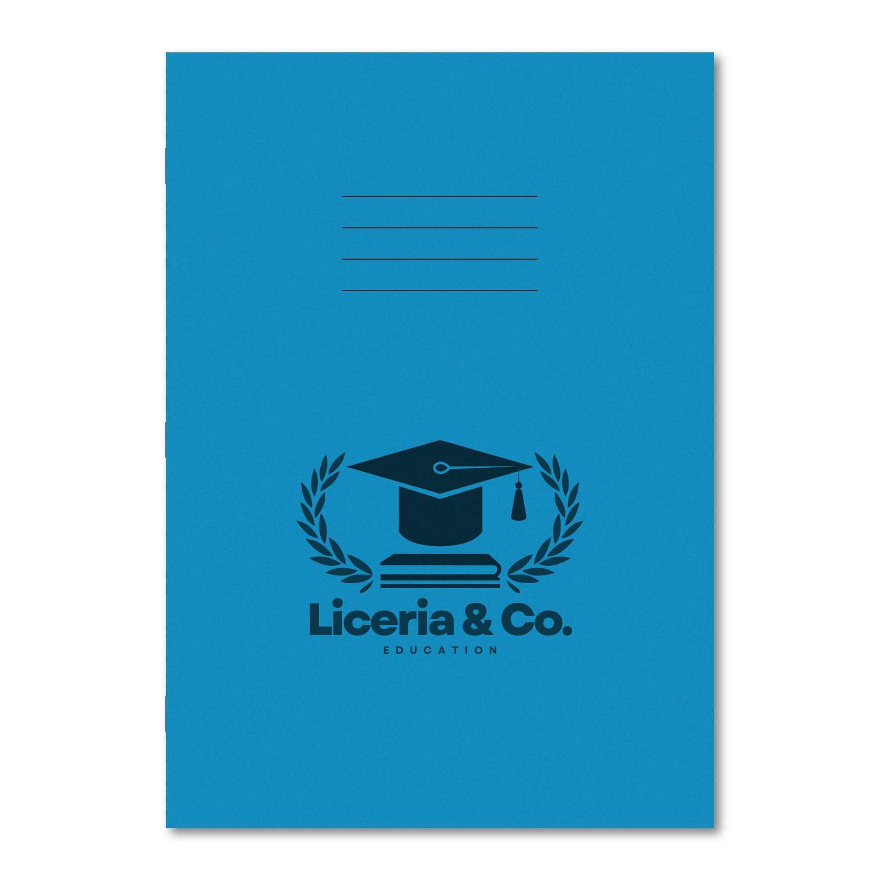 Classic Overprinted Exercise Books A4+ 80 Pages 20mm Squares Light Blue - Pk45
