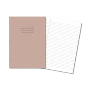 Classic Exercise Books 9x7" 80 Page 8mm Ruled & Margin Buff - Pk100