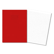 Classic Exercise Books A4 48 Page 15mm Ruled Red - Pk100