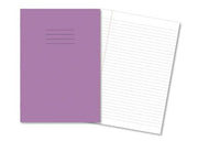 Classic Exercise Books A4 80 Page 8mm Ruled / Alternate Blank Purple - Pk50