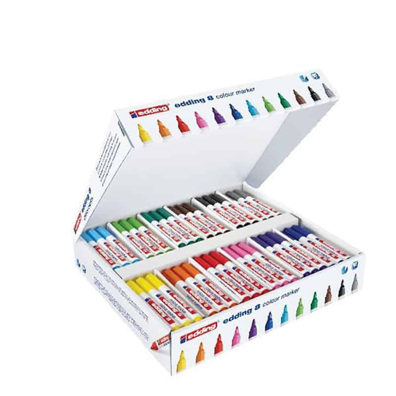 Edding Colourmarker 8 Assorted